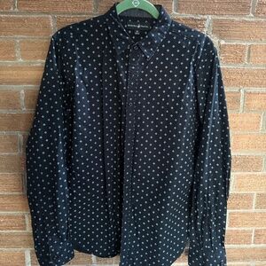 Beverly Hills Polo Club Dress Shirt - Men's Medium - Black